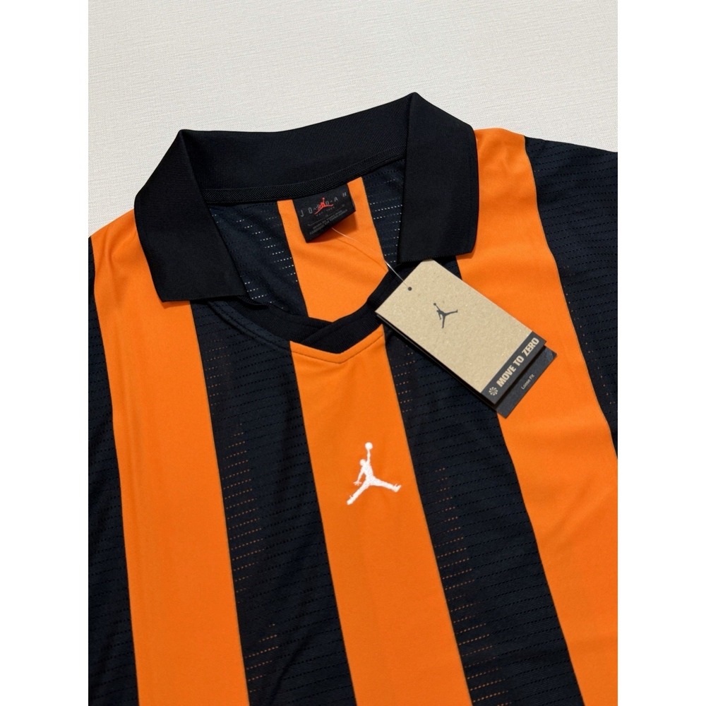 Nike Jordan Brooklyn Collegiate Goalie Shirt Mens Size L Orange HV0107-010 NWT